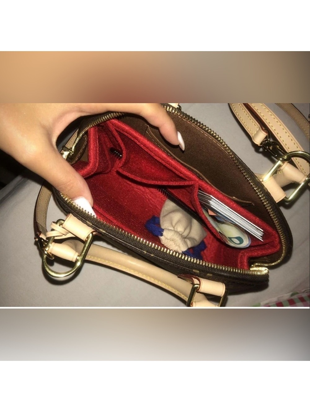 Interior organizer PROTECTION Felt Interior Insert and Organizer NEW LV BB ALMA - Picture 5 of 7